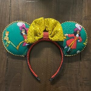 Peter Pan Themed Costume Headband with Yellow Bow